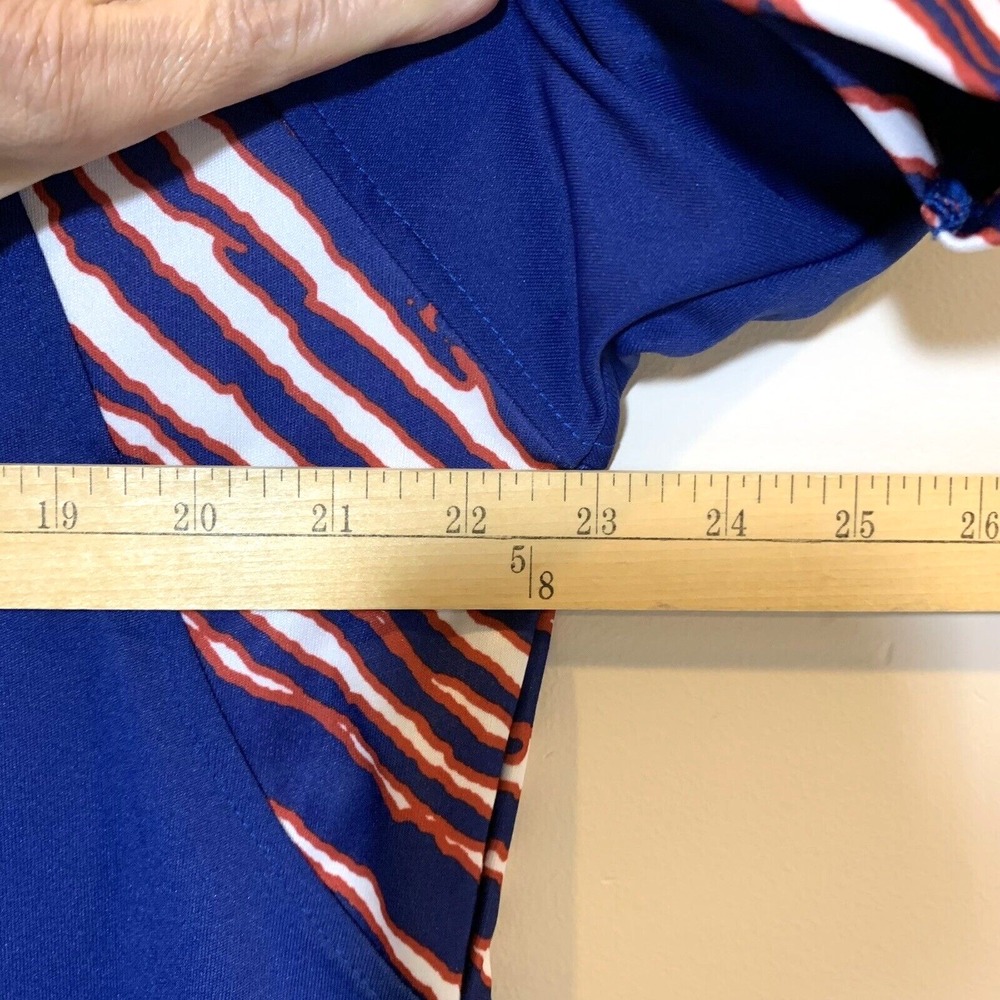 New York Giants NFL Team Apparel Shirt Mens Large Zebra Accent Performance - Picture 3 of 5